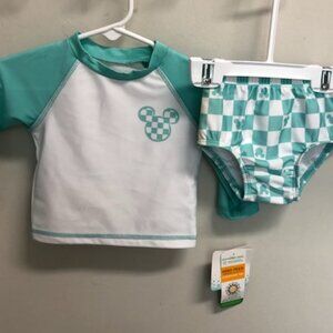 Disney Baby Swimsuit Size 3-6 Months Rashguard NWT